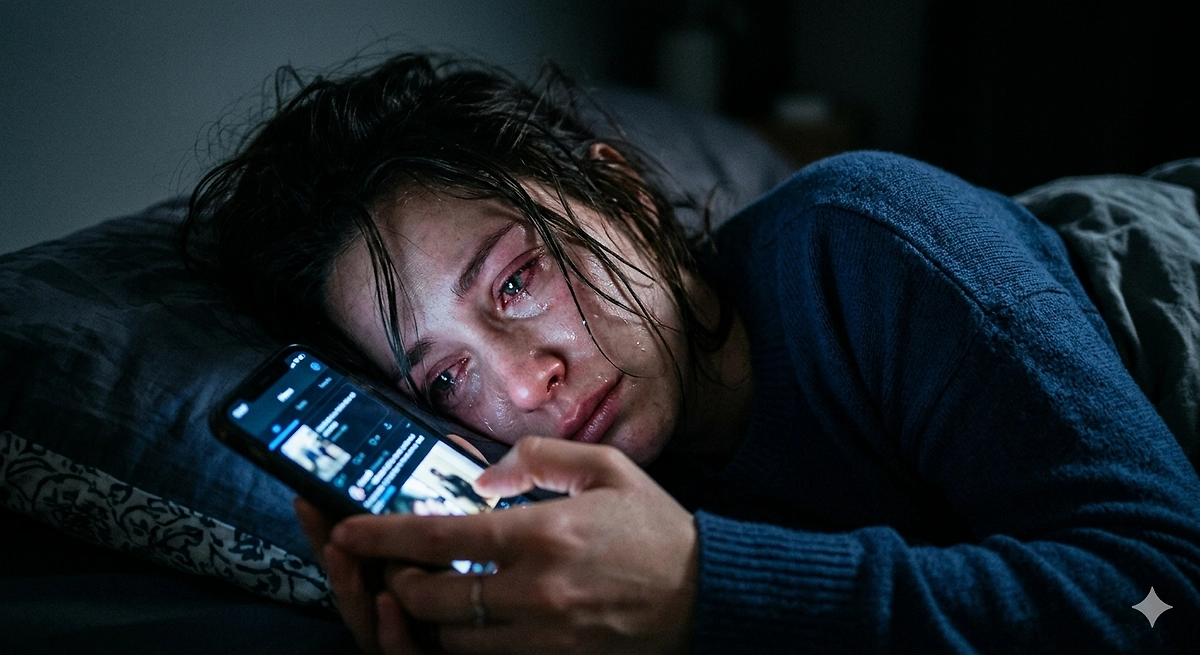 Почему врачи не рекомендуют спать рядом с заряжающимся телефоном. Фото ©&nbsp;Nano Banana AI