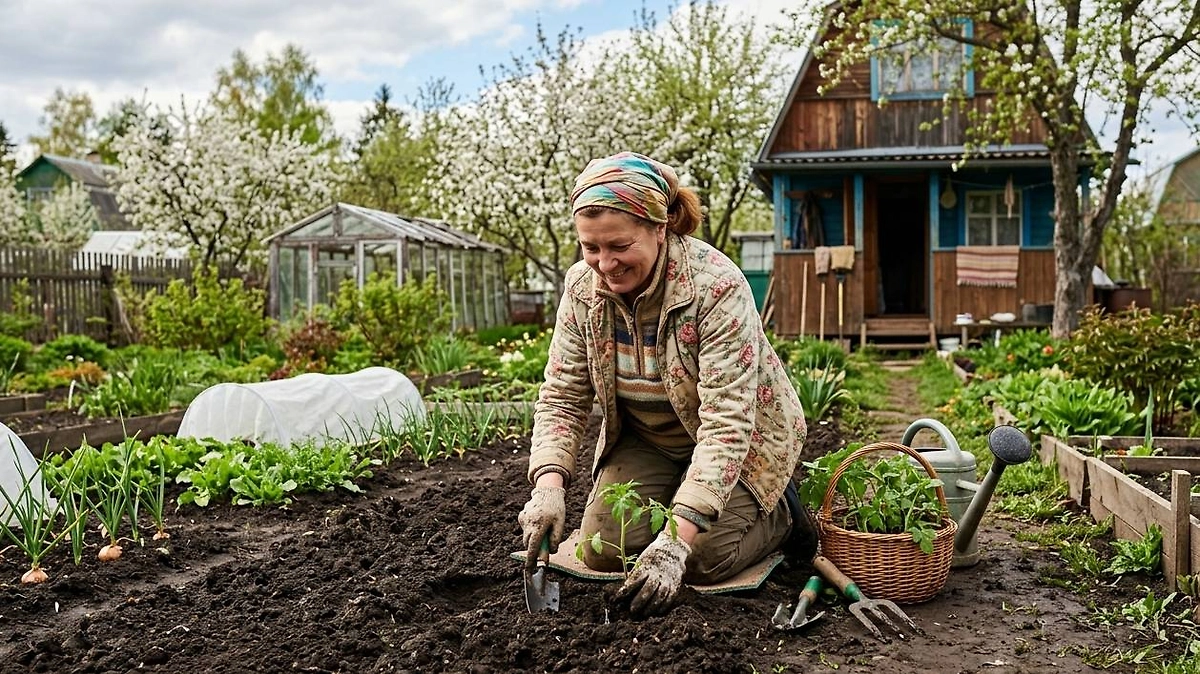 Запрет на работу в саду в Великий вторник Страстной недели 2026: топ-7 правил на 7 апреля. Фото ©&nbsp;Nano Banana AI