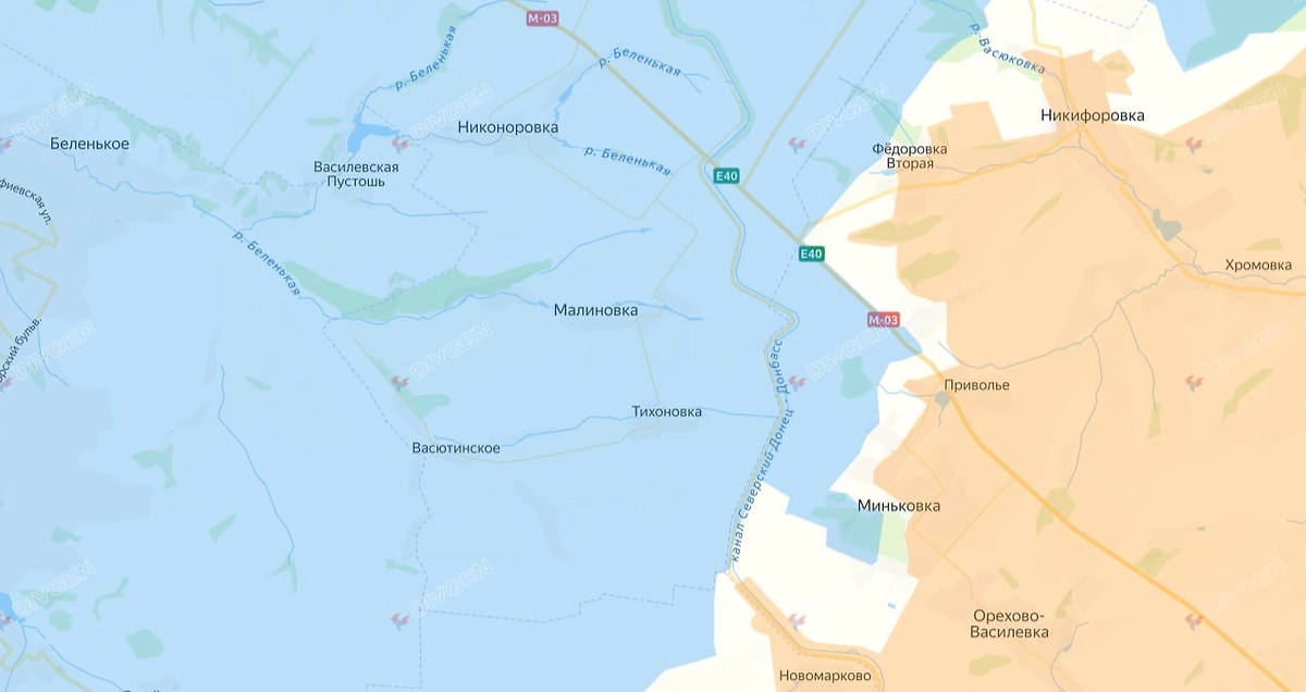 Карта СВО на 7 апреля 2026 года. Армия России наступает на Славянск и Краматорск. Фото © divgen