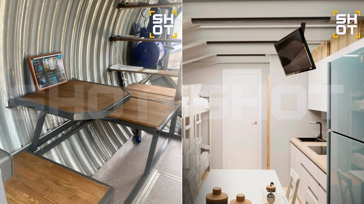 Возможный вариант обустройства частного ядерного бункера. Фото © Telegram / SHOT