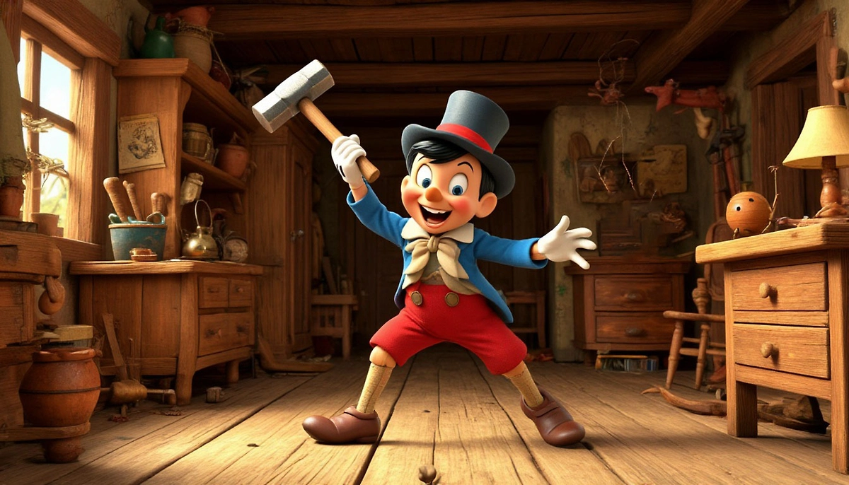 История Пиноккио, которую не знают дети: жуткий оригинальный финал сказки про деревянного мальчика. Фото © «Шедеврум»