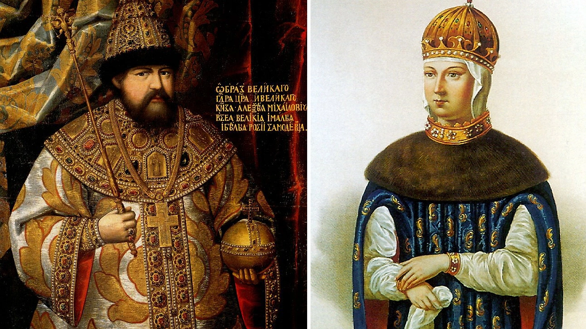 13 родов царицы Марии Милославской: портрет царицы и Алексея Михайловича. Фото ©&nbsp;Wikipedia,© Wikipedia / VladiMens