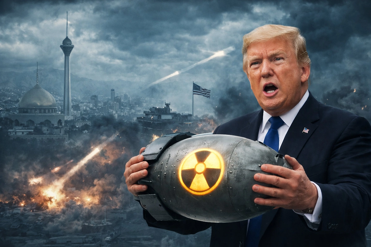 Трамп может применить ядерное оружие против Ирана. Обложка © Chat GPT