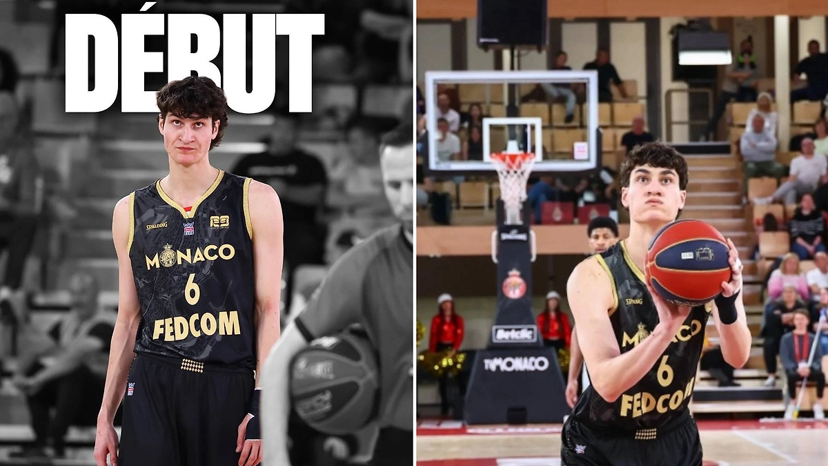 Максим Кличко до и во время дебюта в чемпионате Франции. Фото © Instagram (соцсеть запрещена в РФ; принадлежит корпорации Meta, которая признана в РФ экстремистской) / asmonaco_basket