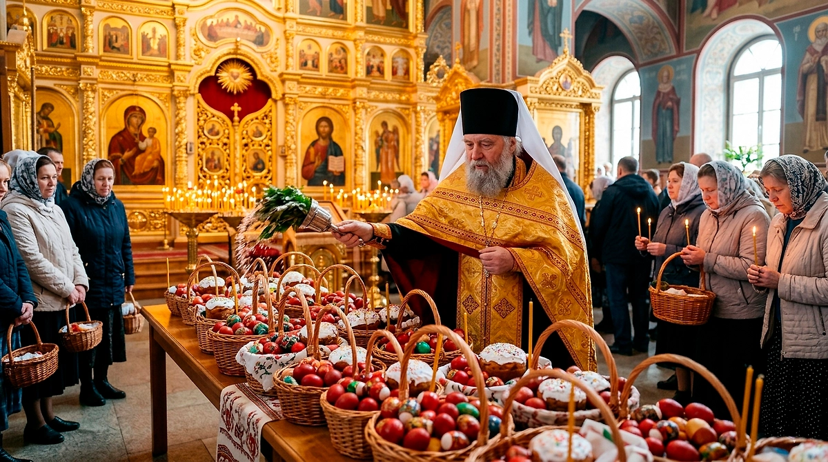 Светлое Христово Воскресение 2026: почему нельзя выкидывать скорлупу освящённых яиц? Старинные обряды, связанные с пасхальной символикой яйца. Фото © Gemini Nano Banana