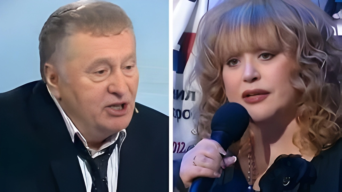 Перепалка Пугачёвой и Владимира Жириновского в студии «Поединка». Фото © smotrim.ru