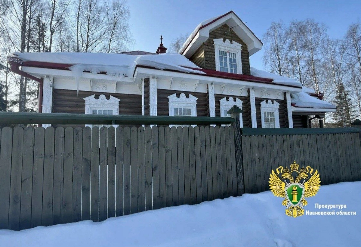 Незаконно переданный жене чиновника участок в Плёсе. Фото © Telegram / Прокуратура Ивановской области