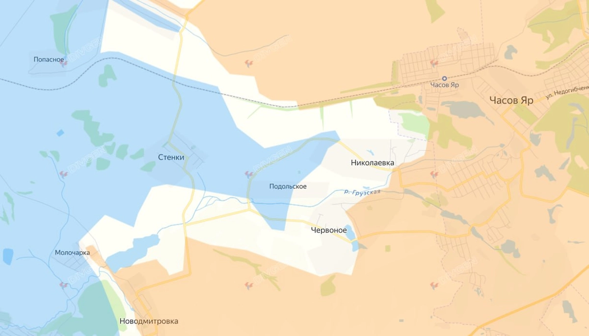 Карта СВО на 15 мая 2026 года. ВС РФ освободили Николаевку. Фото © divgen