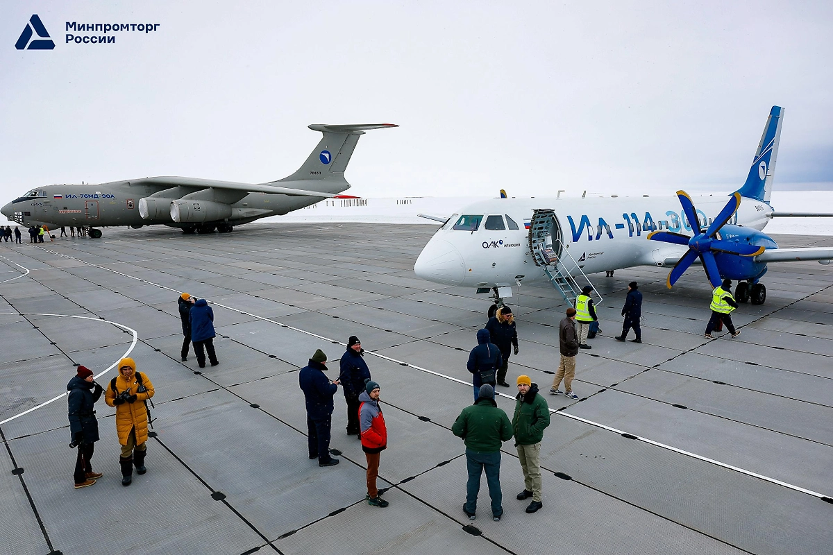 Ил-114-300 прошёл испытания в Арктике. Фото © Telegram / Минпромторг России