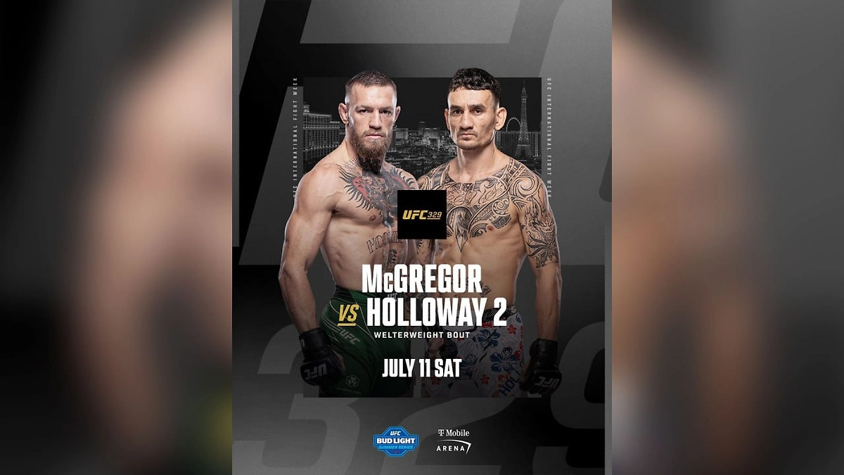 Анонс боя Макгрегора и и Холлоуэя. Фото © X / UFC