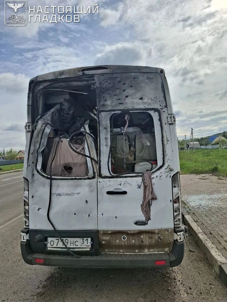 Четверо мирных жителей пострадали при атаках БПЛА ВСУ в Белгородской области. Фото © Telegram / Настоящий Гладков