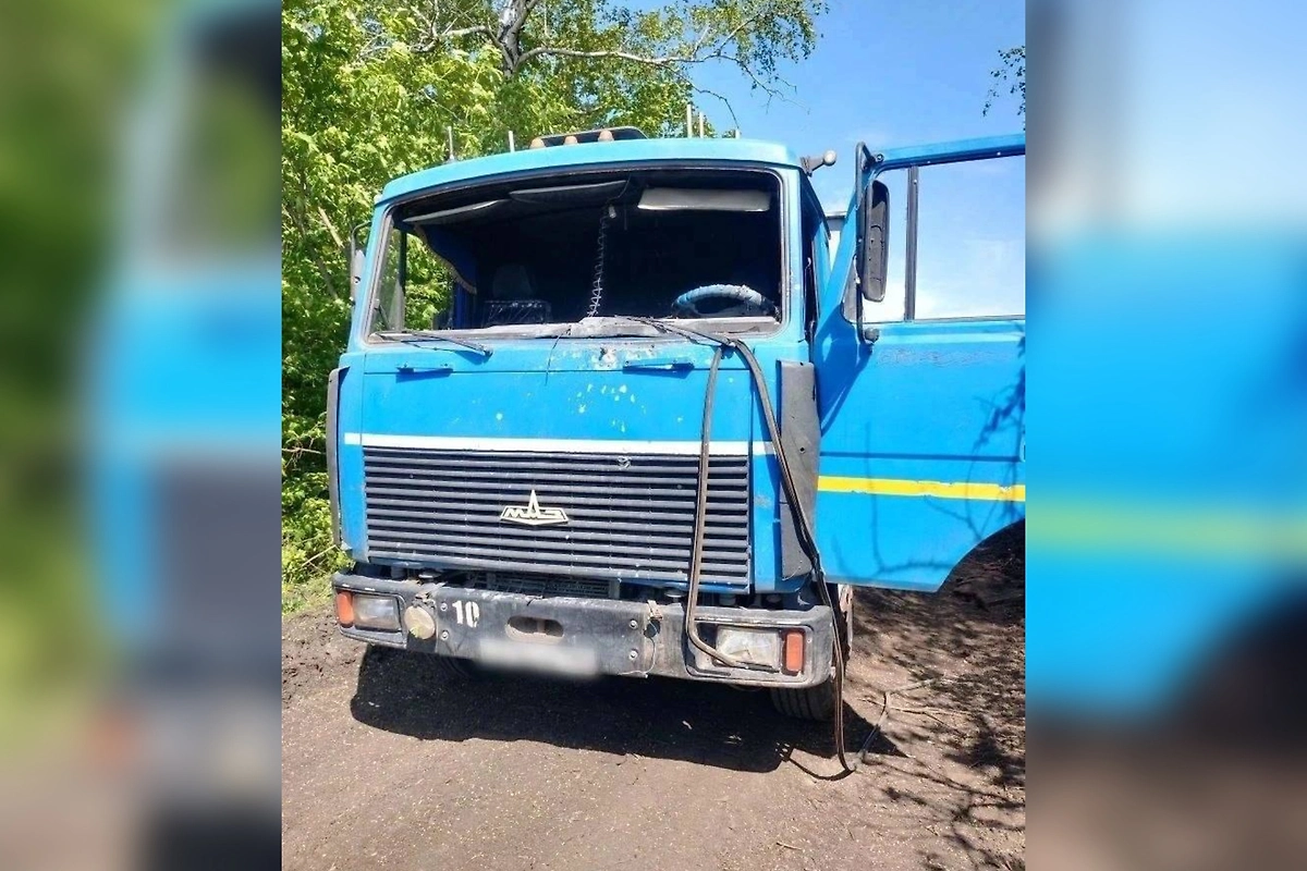 ВСУ атаковали грузовик с дровами для жителей Харьковской области. Фото © Telegram / Говорит Ганчев