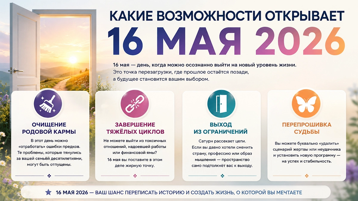 Самый важный день десятилетия: какие возможности открывает Сатурн в новолуние 16 мая 2026 года? Фото © ChatCPT / Софья Кузнецова 
