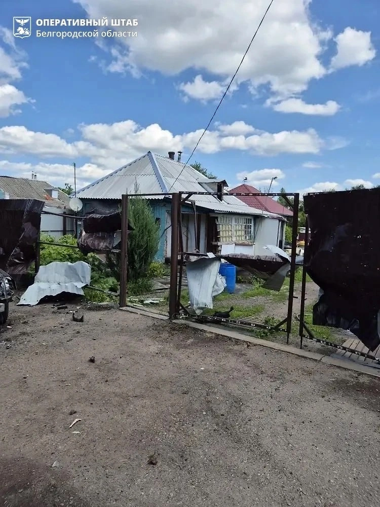 Последствия атаки на Белгородскую область. Фото © Telegram /Оперштаб Белгородской области