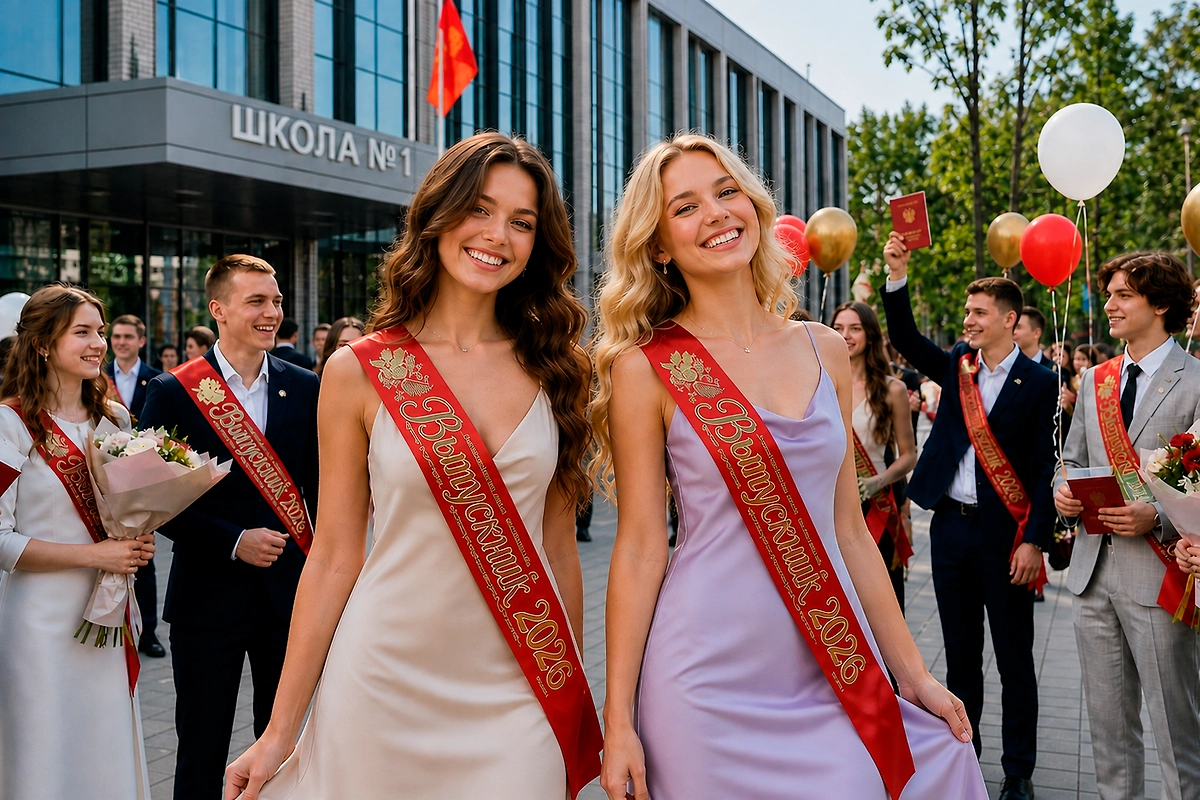 Выпускной 2026: образы, макияж и идеи для самого важного вечера у выпускников. Обложка © ChatGPT
