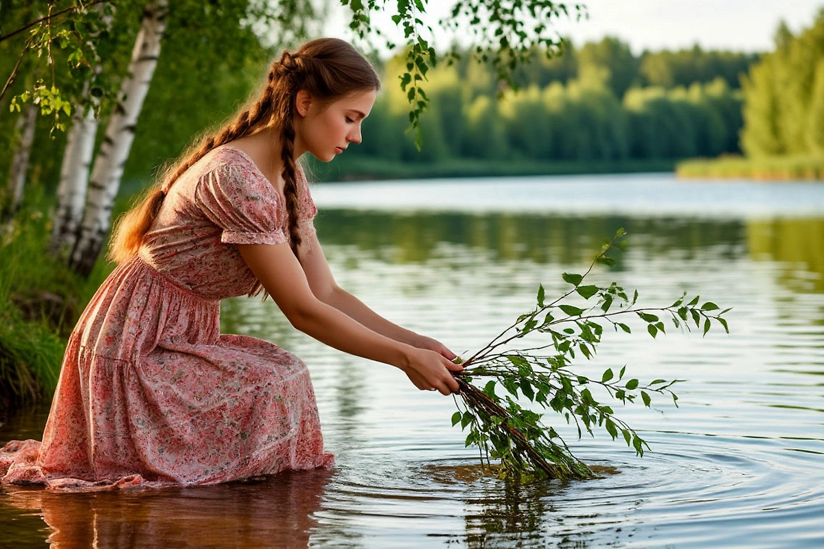 Что делать с берёзовыми ветками на Троицу. Фото © «Шедеврум»