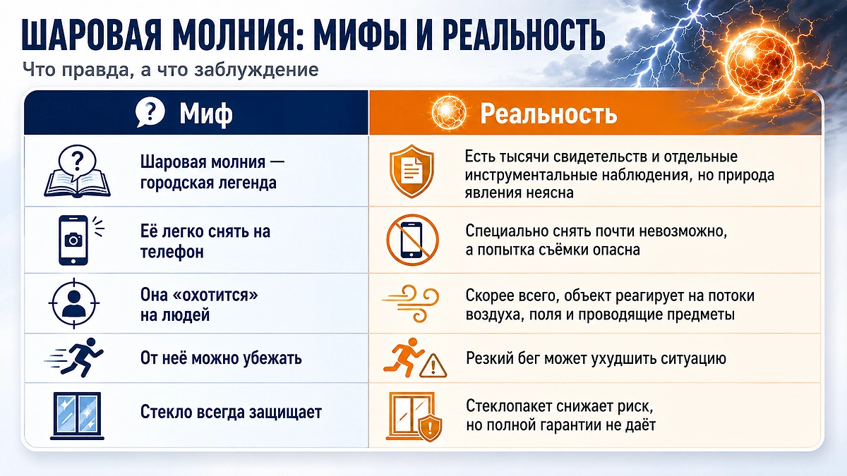 Существует ли шаровая молния на самом деле? Фото © ChatGPT / Софья Кузнецова