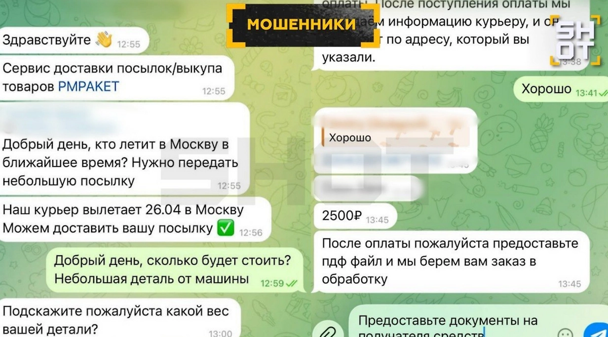 Мошенники от имени сервиса PMPaket обманывают релокантов. Фото © SHOT