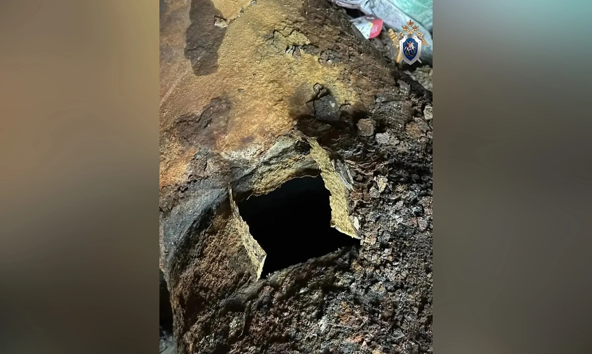 Место прорыва теплосетей во Владивостоке. Фото © Следком Приморья