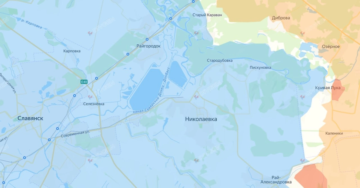 Карта СВО на 6 мая 2026 года. ВС РФ подошли к Славянску. Фото © divgen