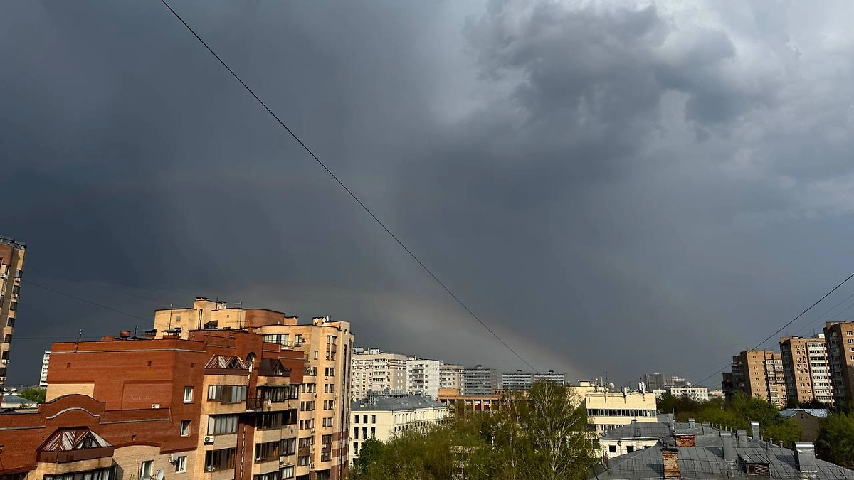 Радуга над Москвой. Фото © Telegram / Москва с огоньком