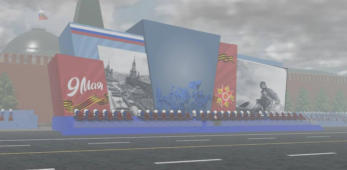 Репетиция Парада Победы в Roblox. Фото © Telegram / Екатерина Мизулина