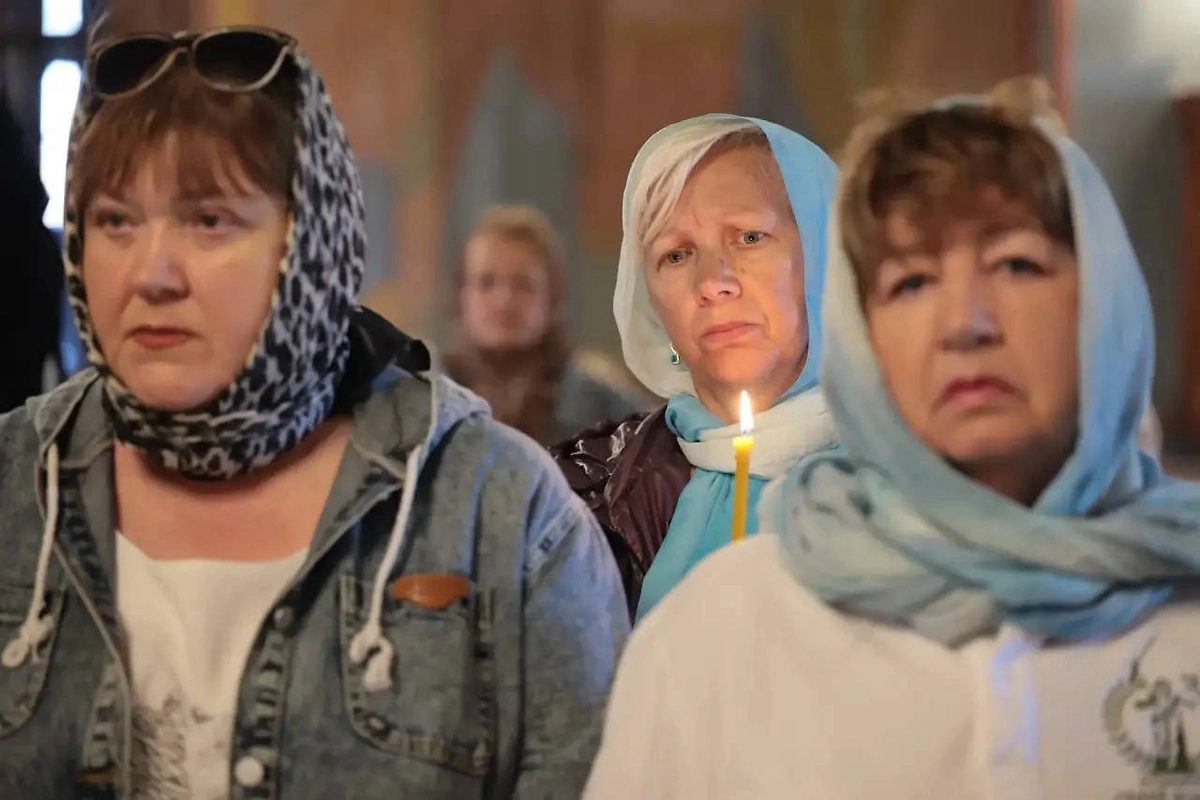 В храмах Тульской области прошли службы в память о погибших от атаки БЛПА. Фото © Telegram / Дмитрий Миляев