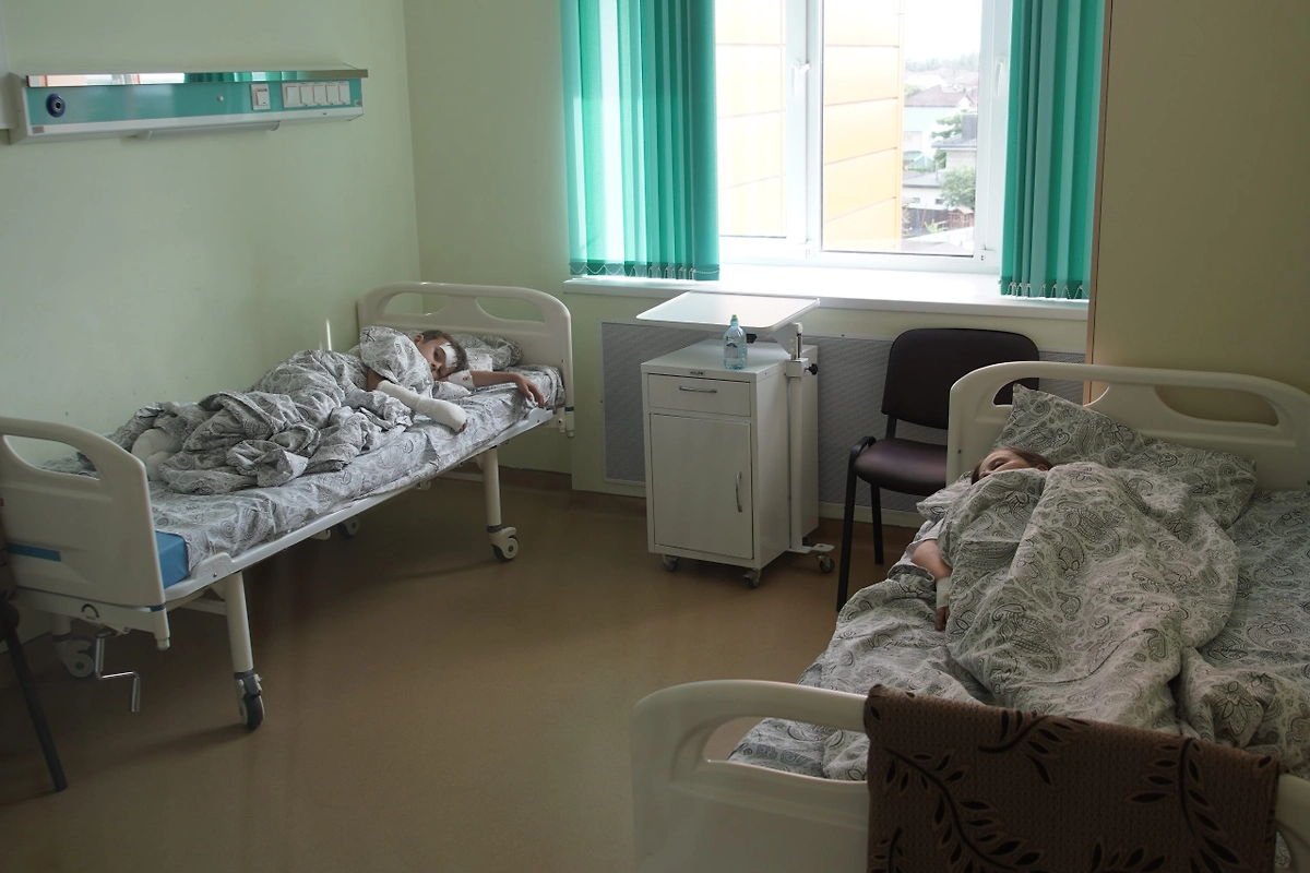 Ковальчук навести пострадавших детей. Фото © Telegram / Егор Ковальчук