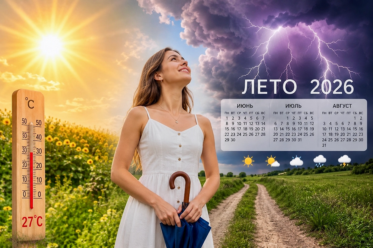 Погода на июль 2026: где ждать жару и ливни. Обложка © ChatGPT
