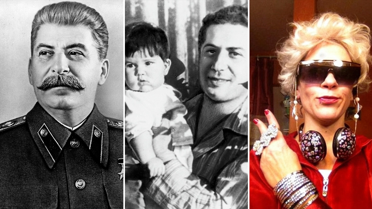 Иосиф Сталин, Яков Джугашвили с дочерью Галиной, внучка Сталина Крис Эванс. Фото © Wikipedia / Иван Шагин © РИА Новости © Facebook (признан экстремистской организацией и запрещён на территории Российской Федерации) / EvansShades