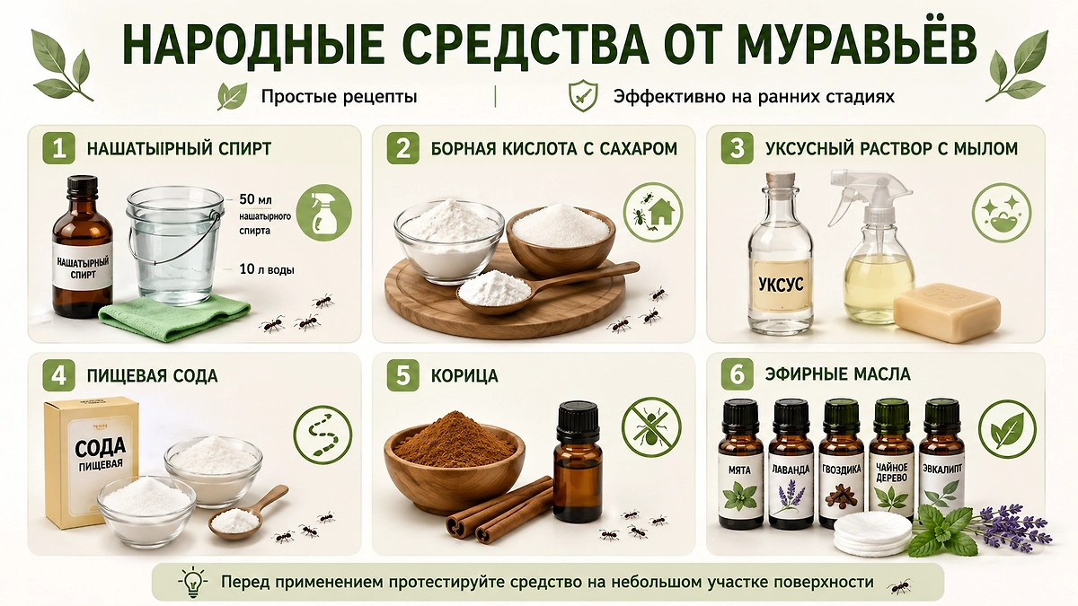 Народные средства по борьбе с муравьями: как избавиться от насекомых в домашних условиях. Фото © ChatGPT / Анна Московко