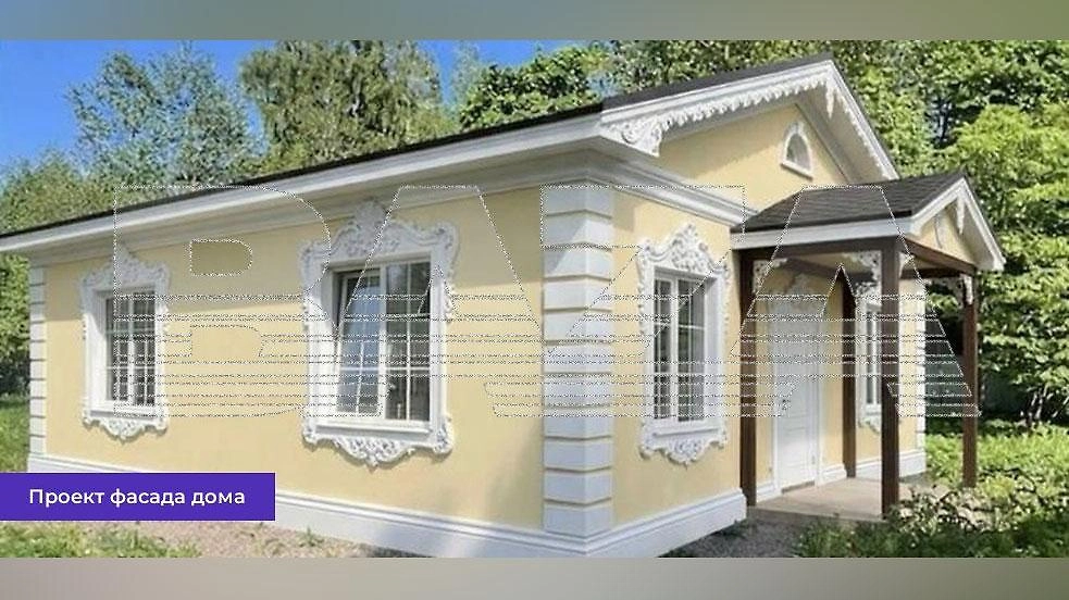 Проект фасада дома. Фото © Telegram / Baza