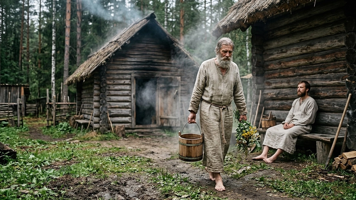 Как русская баня заменяла больницу и аптеку: Почему пар, травы и веники считались лучшими помощниками народной медицины. Фото © ChatGPT 