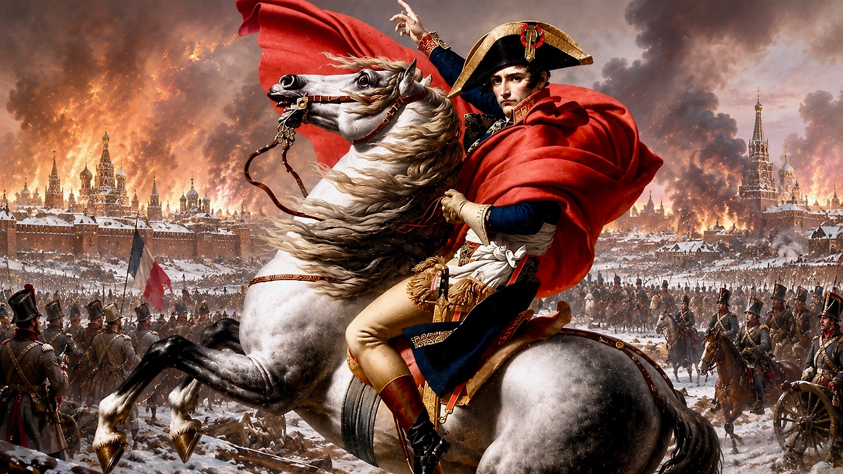 Отечественная война 1812 года: почему вторжение Наполеона стало началом конца его империи. Коллаж © Life.ru. Обложка © Wikipedia / Жак Луи Давид, © ChatGPT