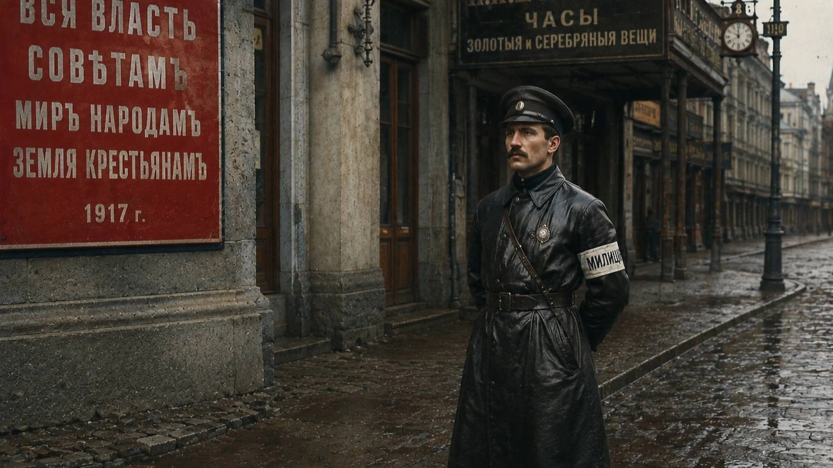 История российской полиции: Советская милиция после 1917 года. Фото © ChatGPT