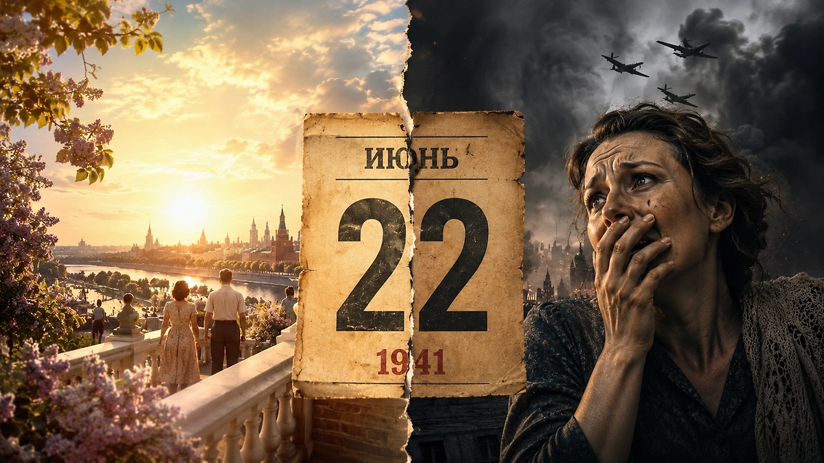 22 июня 1941-го: хроника первого дня Великой Отечественной войны. Обложка © ChatGPT / Анна Московко