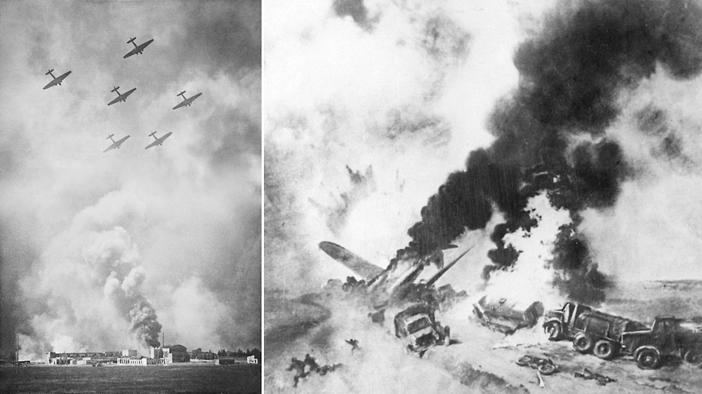 Бомбардировки и артобстрелы 22 июня 1941 года: Первые минуты Великой Отечественной войны. Фото ©&nbsp;РИА Новости / Казимир Лишко, Анатолий Сергеев-Васильев