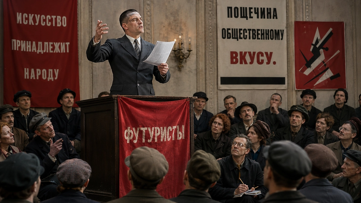 Владимир Маяковский и языковые эксперименты футуристов. Фото © ChatGPT