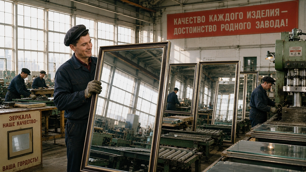 Бельгийские зеркала и рождение стекольного завода в Константиновке. Фото: ИИ-иллюстрация: создано редакцией Life.ru с использованием Chat GPT
