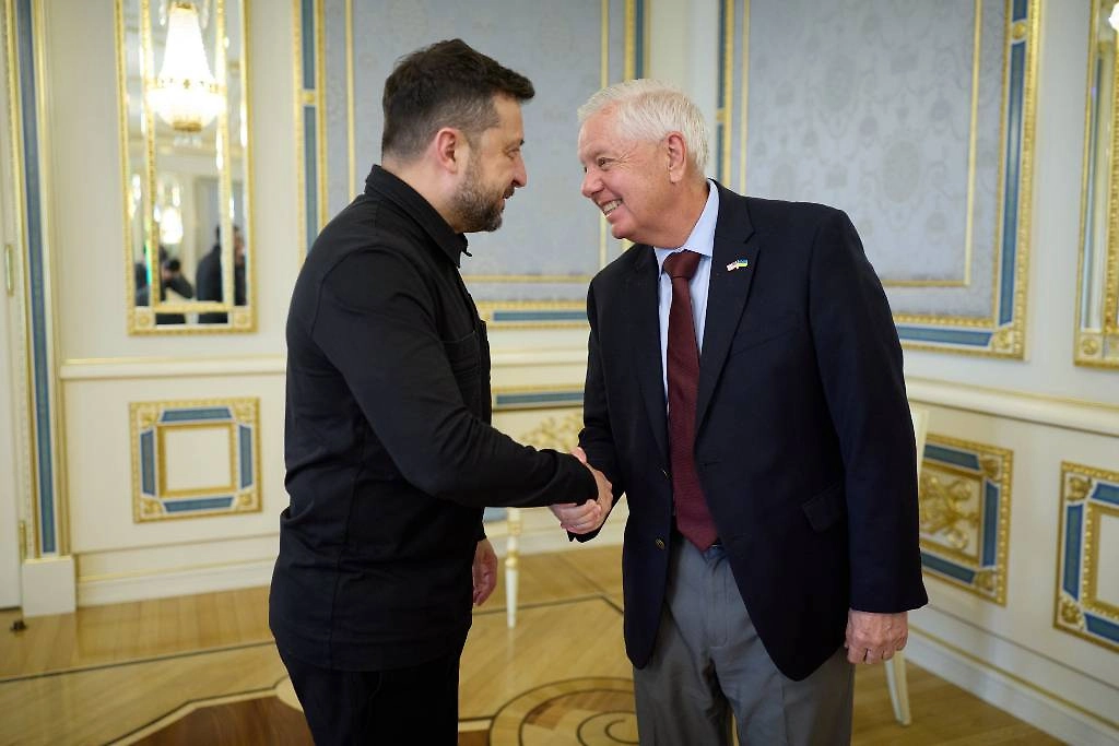 Последняя встреча Зеленского и Грэма*. Фото © X / Volodymyr Zelenskyy
