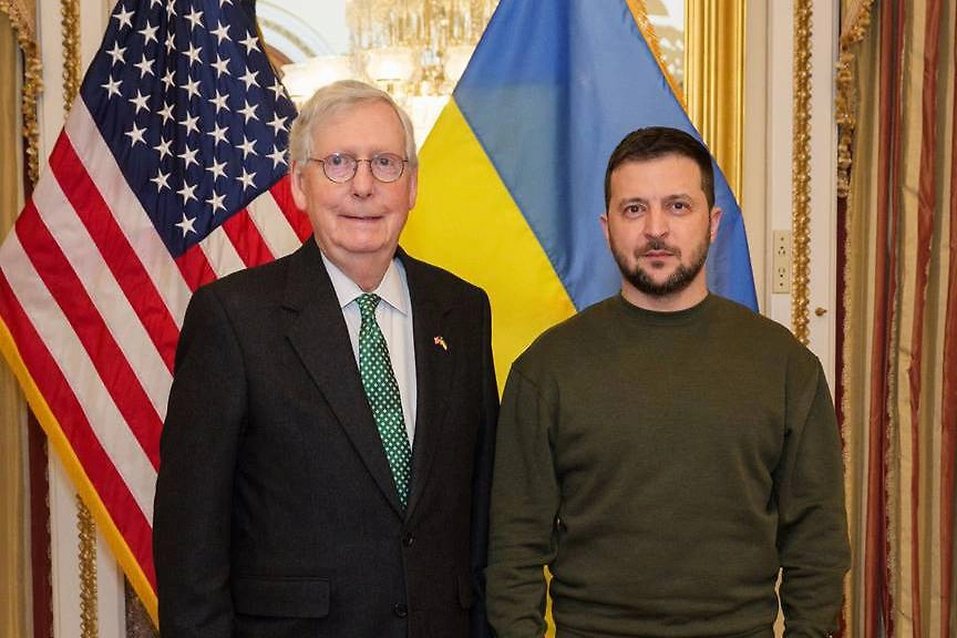 Митч Макконнелл с Зеленским. Фото © X / U.S. Senator Mitch McConnell
