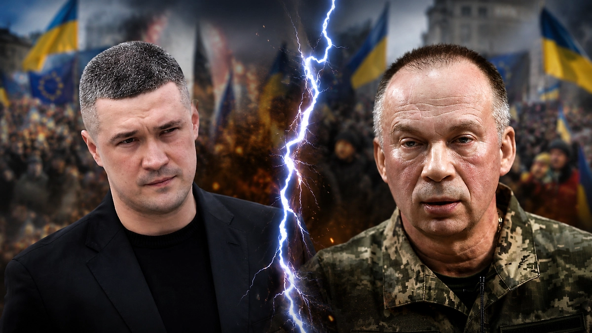 Участники митинга в Киеве выступили против отставки министра обороны Михаила Федорова. ИИ-иллюстрация: создано редакцией Life.ru с использованием Chat GPT