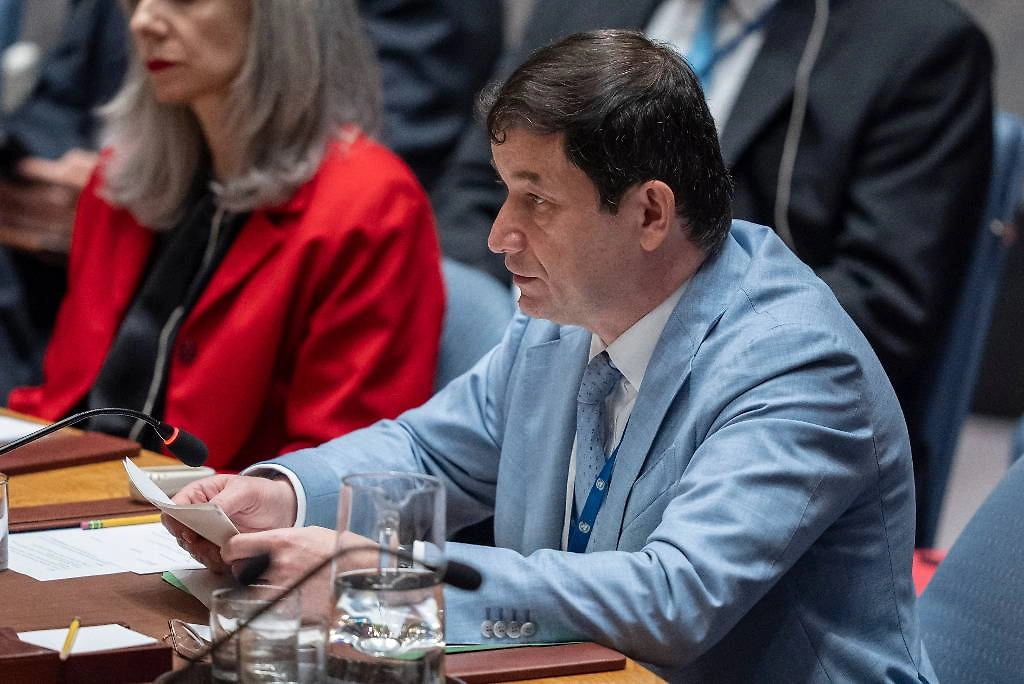 Дмитрий Полянский на заседании Совета Безопасности ООН по ситуации на Украине. Обложка © AP/TASS