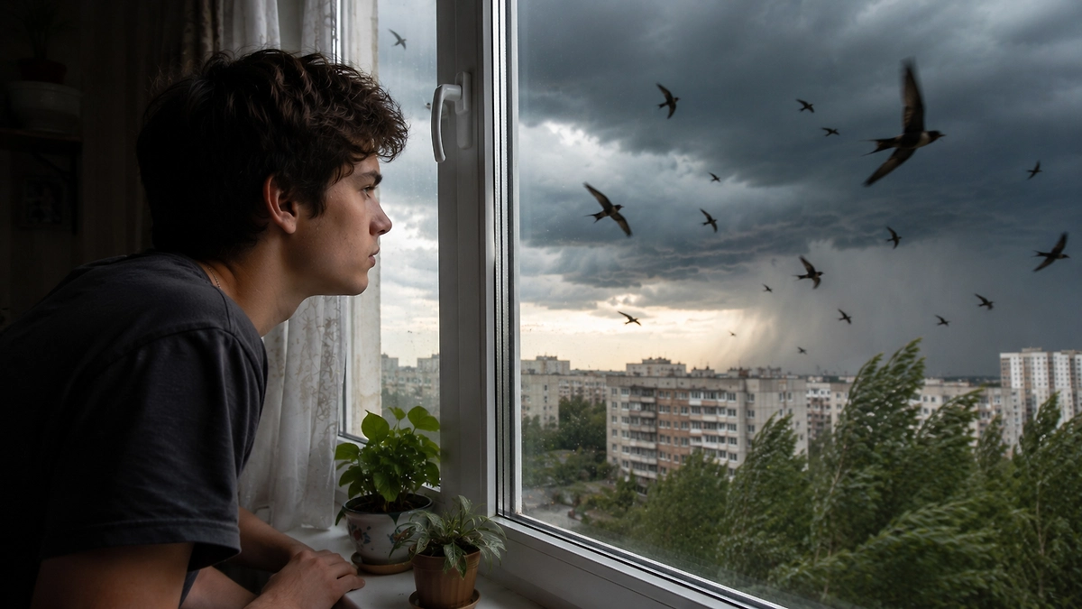 Почему люди верят в погодные приметы: психология и биология суеверий. ИИ-иллюстрация: создано редакцией Life.ru с использованием ChatGPT (OpenAI) 