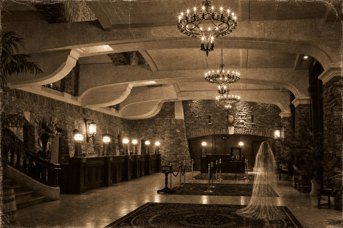 Призрак погибшей невесты — самая известная легенда Fairmont Banff Springs. Фото © ИИ-иллюстрация: создано редакцией Life.ru с использованием ChatGPT (OpenAI), © Gettyimages / George Rose