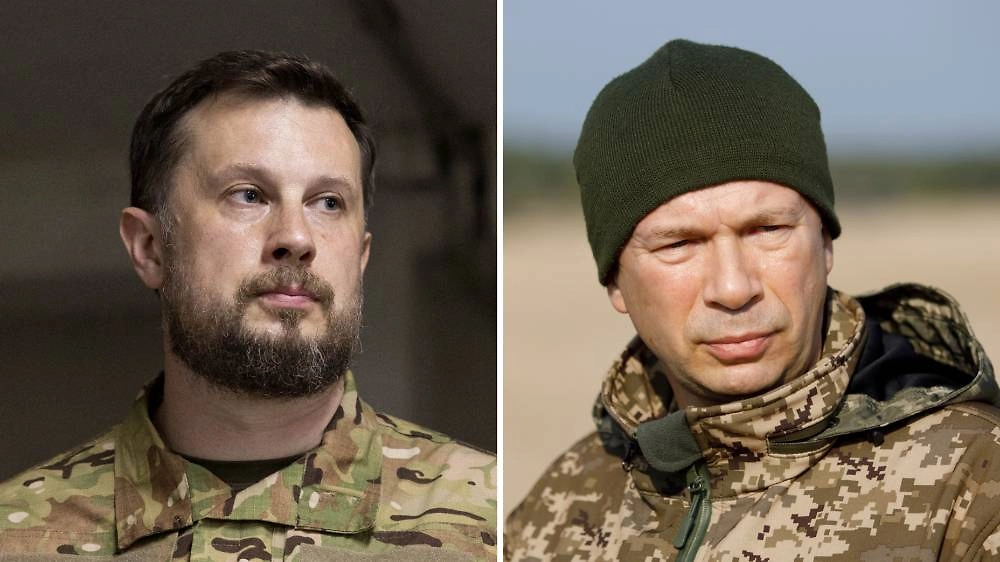 Андрей Билецкий**, Александр Сырский. Обложка © Wikipedia / Jbuket, © ТАСС / EPA / VITALII NOSACH