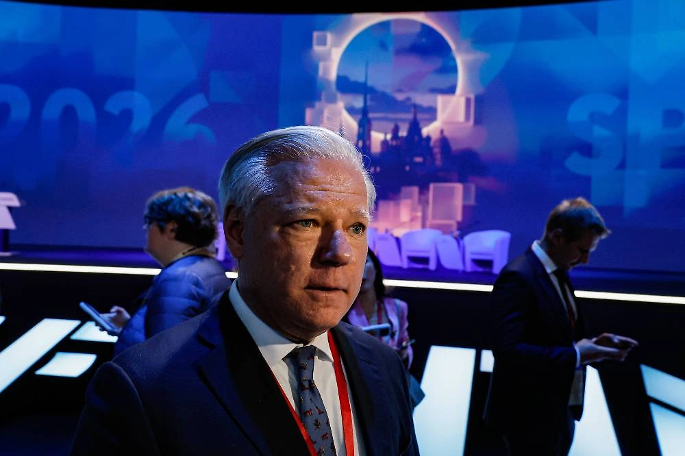 Глава Американской торговой палаты в России (AmCham) Роберт Эйджи. Обложка © ТАСС / EPA / ANATOLY MALTSEV