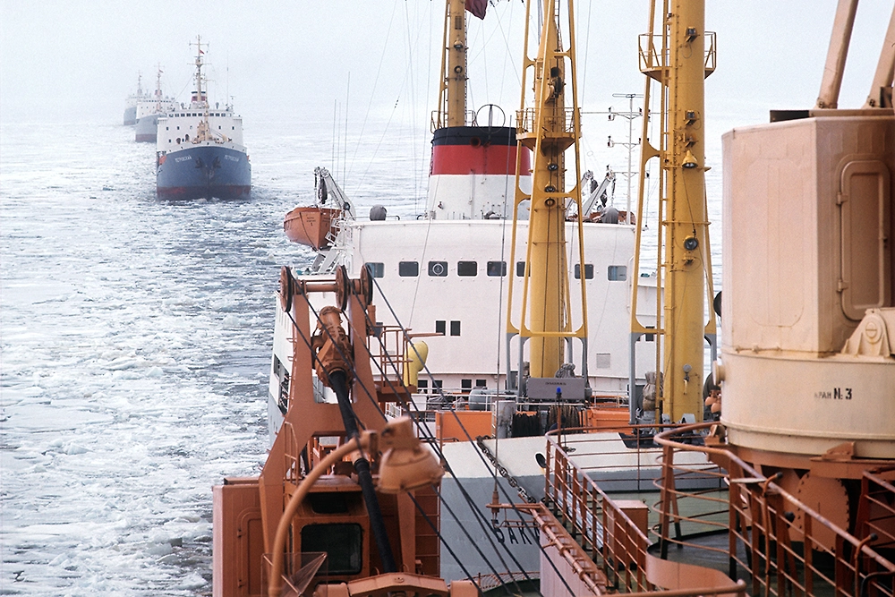 17 августа 1977 года: «Арктика» на Северном полюсе. Фото © ТАСС / Семён Майстерман