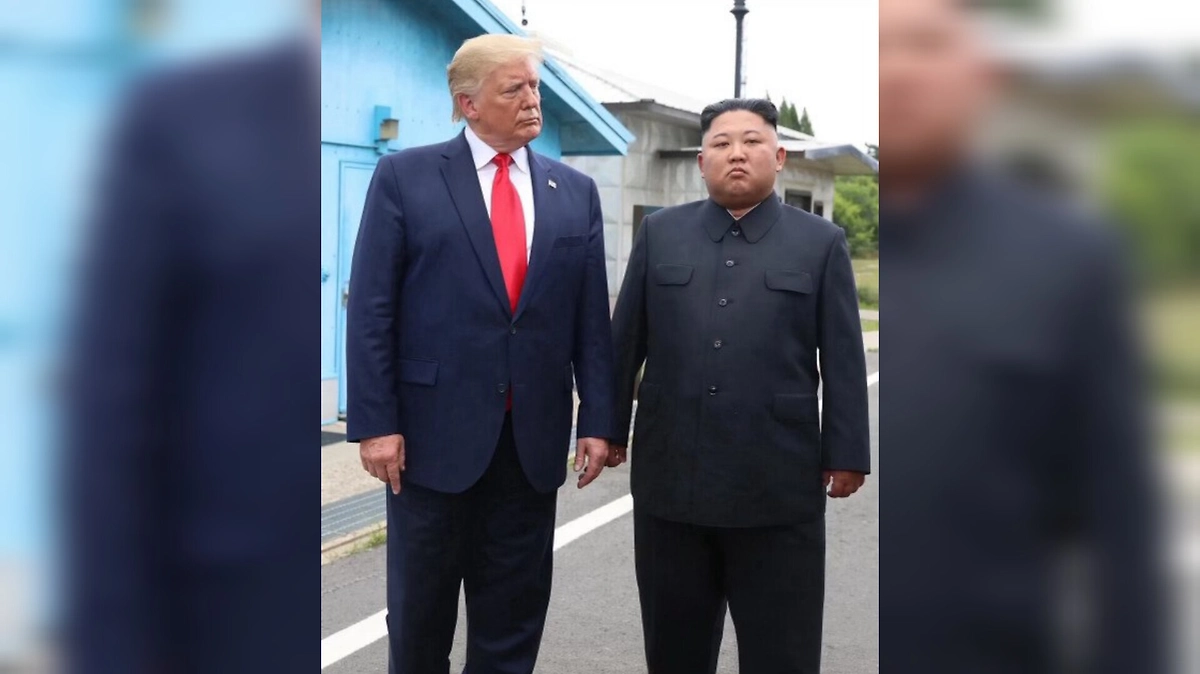 Президент США Дональд Трамп и лидер КНДР Ким Чен Ын. Обложка © Truth Social