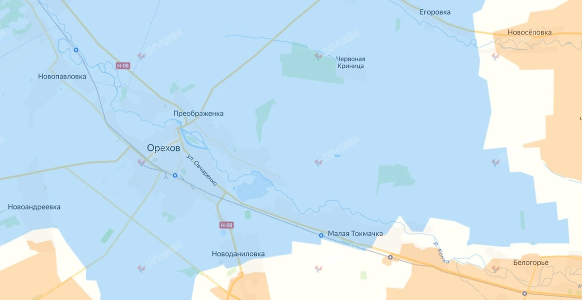 Карта СВО 11 августа 2026 года. ВС РФ прорвались в Орехов. Фото © divgen.ru